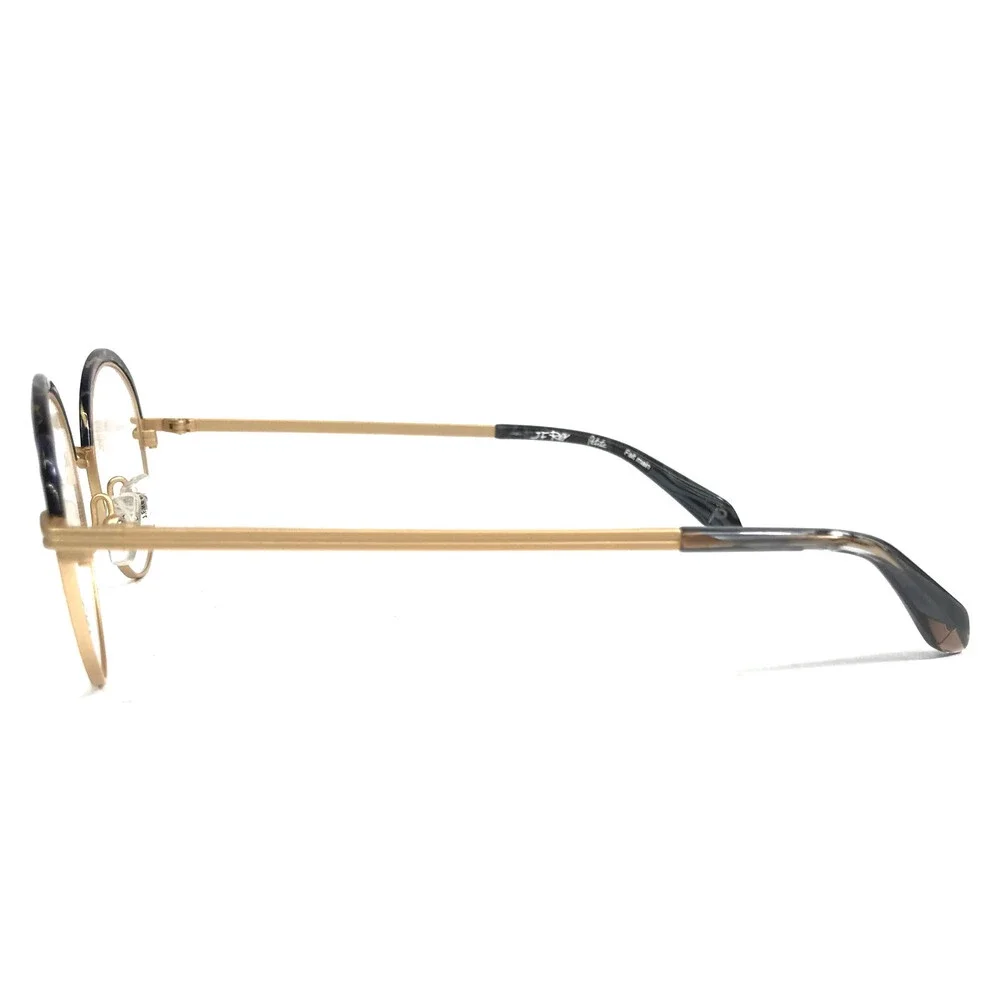 J.F. Rey Petite Eyeglasses Frames PM077 5045 Matte Gold Black Marble 46-18-140